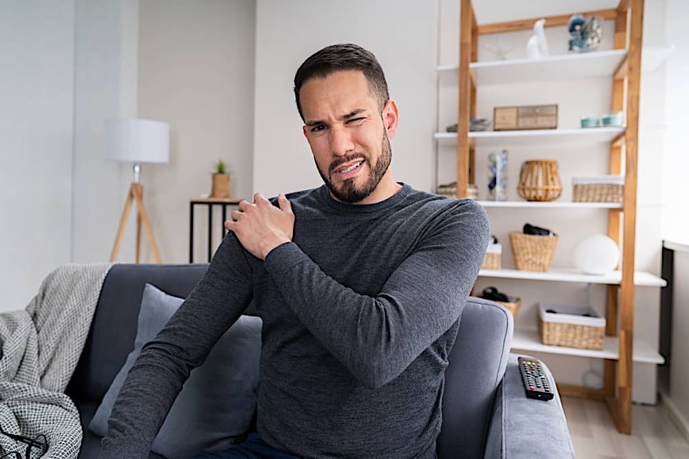 Man Suffering From Shoulder Pain