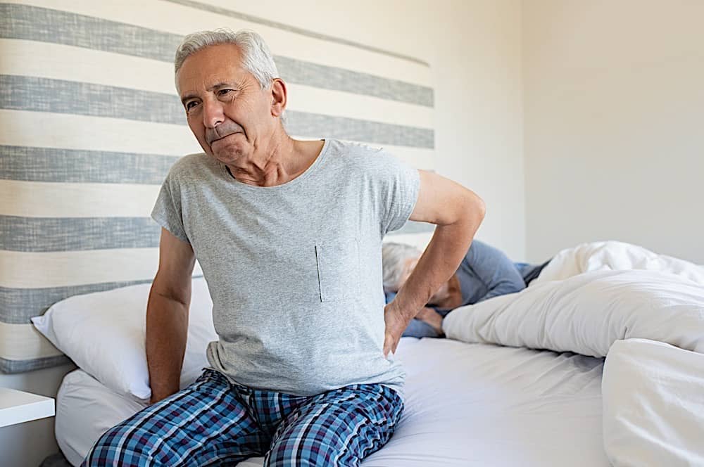 Old Man Suffering Back Pain